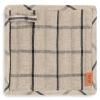 Manique HALE 20 cm, set de 2 pc, sable / noir, coton / lin, ferme LIVING