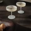 Flûte à champagne RIPPLE 150 ml, set de 2 pc, blanc, ferme LIVING