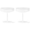 Flûte à champagne RIPPLE 150 ml, set de 2 pc, blanc, ferme LIVING