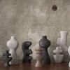 Bougeoir YARA 19,5 cm, sable, grès, ferme LIVING