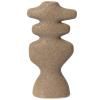 Bougeoir YARA 19,5 cm, sable, grès, ferme LIVING