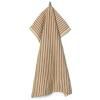 Torchon HALE 50 x 70 cm, marron / argent, coton / lin, ferme LIVING
