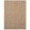 Torchon HALE 50 x 70 cm, marron / argent, coton / lin, ferme LIVING