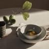 Bol de service FLOW 19,5 cm, blanc, grès, ferme LIVING
