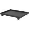 Plateau de service BON 47 x 36 cm, noir, bois, ferme LIVING
