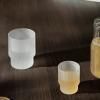 Verre à eau RIPPLE 200 ml, set de 4 pc, blanc, ferme LIVING