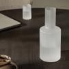 Carafe à eau RIPPLE 1 l, blanc, verre, ferm LIVING
