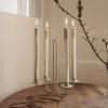 Bougie chandelle DRYP 30 cm, set de 2 pc, beige, ferme LIVING
