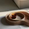 Plateau de service ISOLA, set de 2 pc, naturel, ratan, ferme LIVING