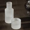 Carafe à eau RIPPLE 500 ml, avec verre, blanc, verre, ferm LIVING