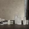 Carafe à eau RIPPLE 500 ml, avec verre, blanc, verre, ferm LIVING