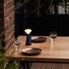 Lampe de table sans fil MANTLE 19 cm, bleu, acier inoxidable, Tala