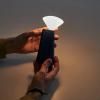 Lampe de table sans fil MANTLE 19 cm, bleu, acier inoxidable, Tala