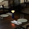Lampe de table sans fil MANTLE 19 cm, bleu, acier inoxidable, Tala