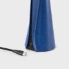 Lampe de table sans fil MANTLE 19 cm, bleu, acier inoxidable, Tala