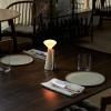 Lampe de table sans fil MANTLE 19 cm, blanc, acier inoxidable, Tala