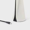 Lampe de table sans fil MANTLE 19 cm, blanc, acier inoxidable, Tala