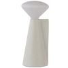 Lampe de table sans fil MANTLE 19 cm, blanc, acier inoxidable, Tala