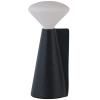 Lampe de table sans fil MANTLE 19 cm, noir, acier inoxidable, Tala