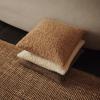 Coussin MOOR 50 x 50 cm, olive, laine, ferme LIVING