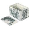 Récipients de stockage MIST 15 x 10 cm, blanc / vert, résine, ferme LIVING