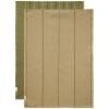 Torchon ITO 50 x 70 cm, set de 2 pc, vert / beige, coton, ferme LIVING