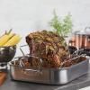 Plat à rôtir PROBOND 36 x 31 cm, avec grille, acier inoxidable, Hestan