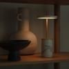 Lampe de table sans fil ASTERIA MOVE 25 cm, blanc, marbre, Umage