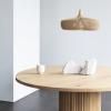 Abat-jour CLAVA DINE 43 cm, naturel, bois, Umage