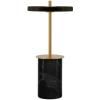 Lampe de table sans fil ASTERIA MOVE 25 cm, noir, marbre, Umage