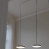 Suspension ASTERIA PLUS 31 cm, noir / or, aluminium, Umage
