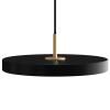 Suspension ASTERIA PLUS 31 cm, noir / or, aluminium, Umage