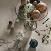 215370 2 vanocni koule marble 9 cm sada 4 ks sklo ferm living