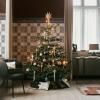 215370 4 vanocni koule marble 9 cm sada 4 ks sklo ferm living