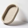 215549 6 dekorativni podnos 25 cm oval bila piskovec humdakin
