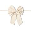 215564 vanocni dekorace bow tie bila bavlna humdakin