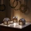 215969 5 svicen na cajovou svicku gingerbread christmas stable 11 5 cm hneda kamenina kahler