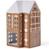 215972 6 svicen na cajovou svicku gingerbread lighthouse 17 cm hneda kamenina kahler