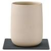 215864 3 podtacek square nupo 10 x 10 cm antracitova kuze lind dna