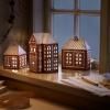 215975 2 svicen na cajovou svicku gingerbread lighthouse 12 cm hneda kamenina kahler