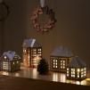 215975 3 svicen na cajovou svicku gingerbread lighthouse 12 cm hneda kamenina kahler
