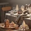 215975 4 svicen na cajovou svicku gingerbread lighthouse 12 cm hneda kamenina kahler