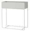 216935 6 kvetinac plant box 60 cm svetle seda zelezo ferm living