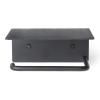 216887 drzak toaletniho papiru dora 14 cm cerna nerezova ocel ferm living