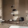 217022 zavesna lampa quay 22 cm seda ocel eva solo