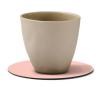217340 3 podtacek circle nupo 10 cm ruzova kuze lind dna