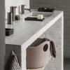 217532 2 ulozny kos tiggy 42 x 29 cm svetle hneda plst blomus