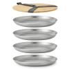 218462 6 jidelni talir outdoor 25 cm sada 4 ks stribrna nerezova ocel black blum