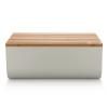 218861 chlebnik s prkenkem mattina 34 cm seda ocel bambus alessi