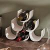 218858 1 drzak na lahev vina noe 34 cm bila plast alessi